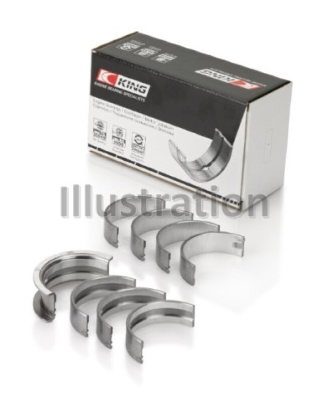 Ford 155 Main Bearings - King Engine Bearings - OE-Replacement Bi-Metal Size 0.25 - `97-`07